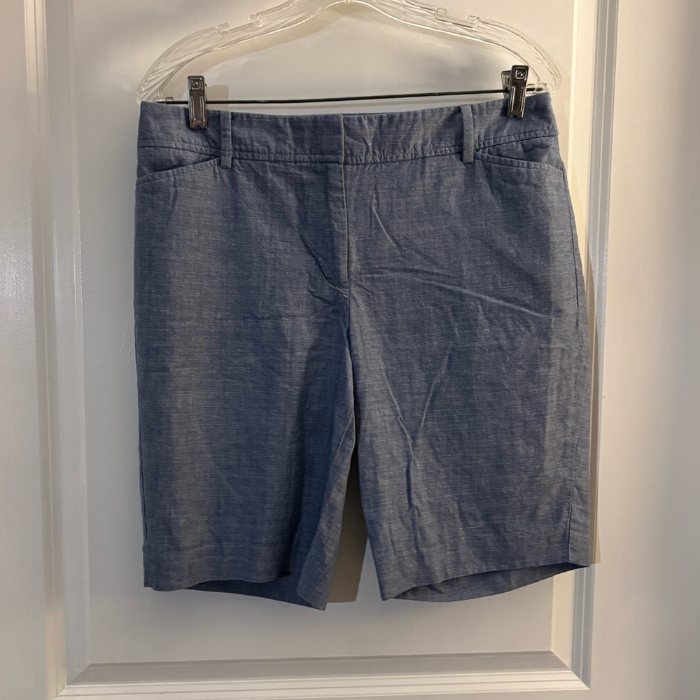 Talbots Perfect Shorts Light Blue Women's Tailored Shorts Sz 8P